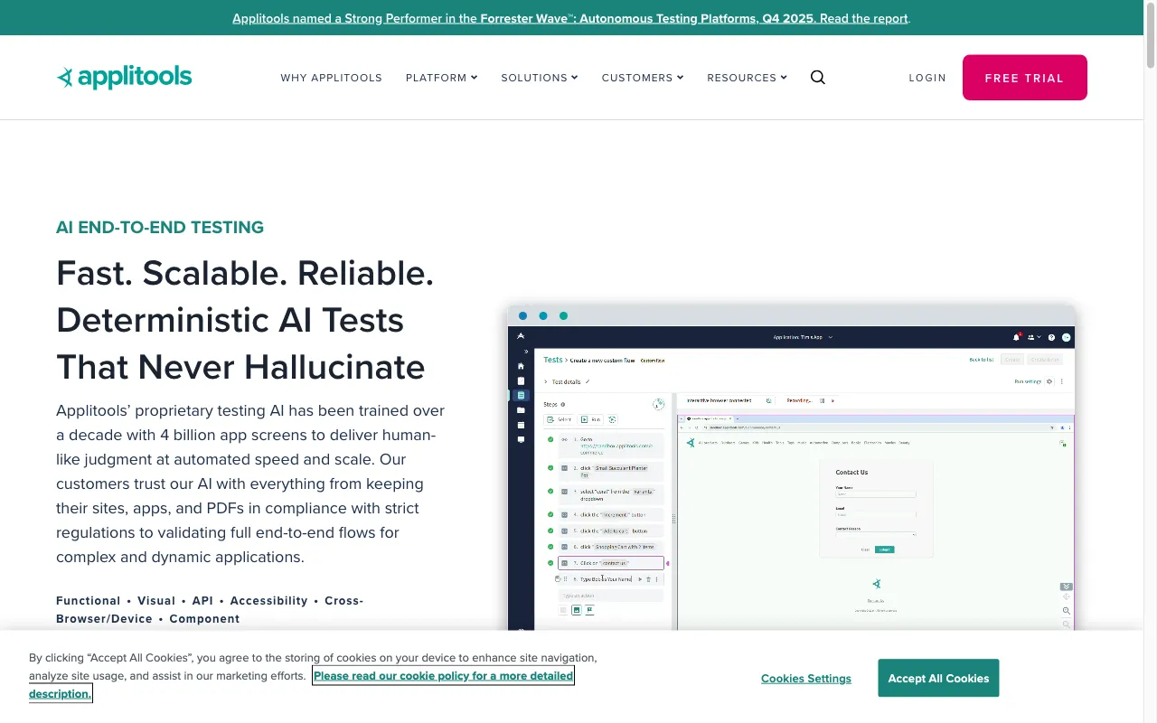 Applitools Eyes — preview screenshot