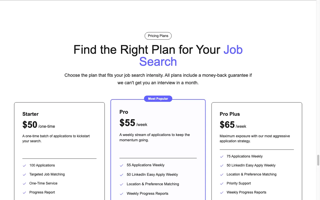 Applyish — pricing page
