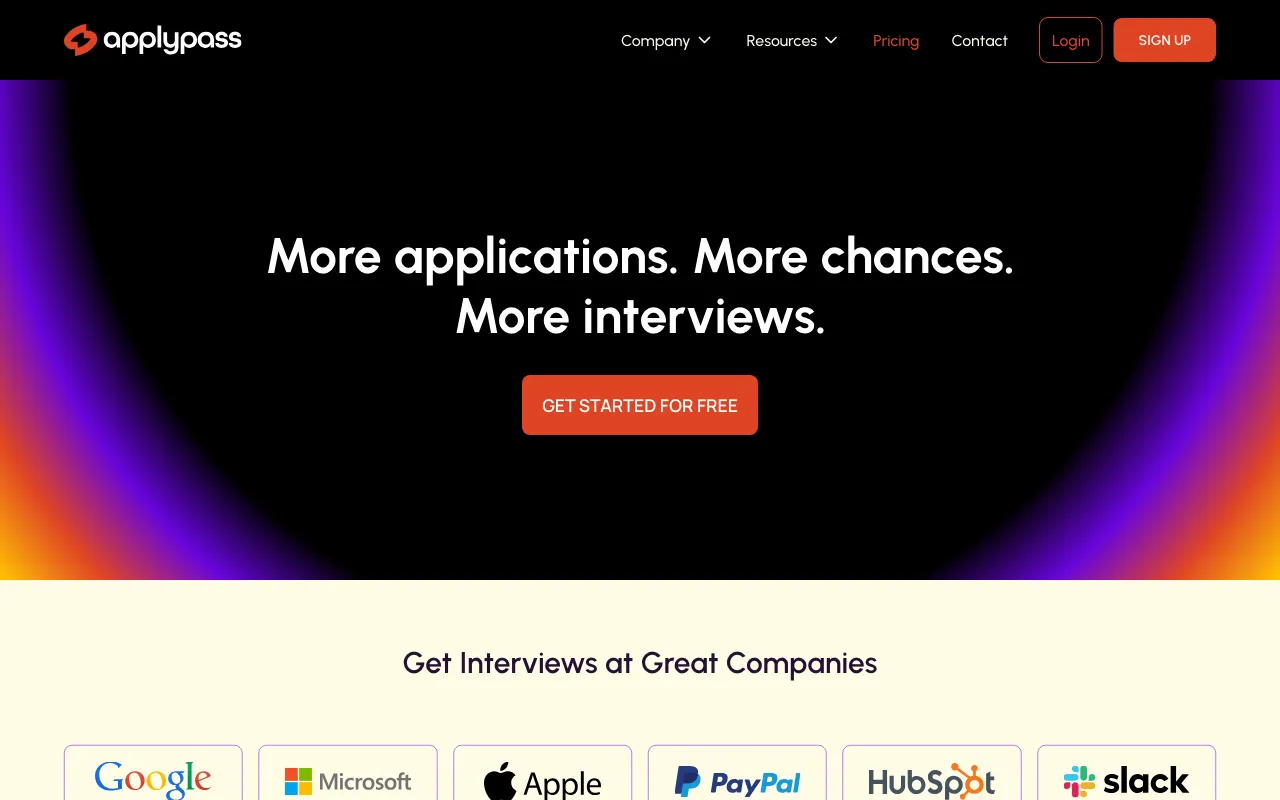 ApplyPass — pricing page