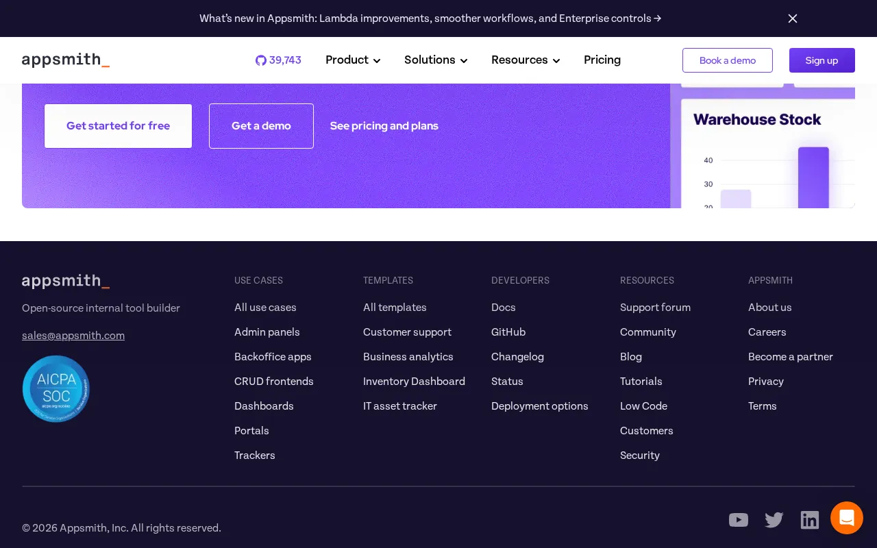 Appsmith AI — preview screenshot