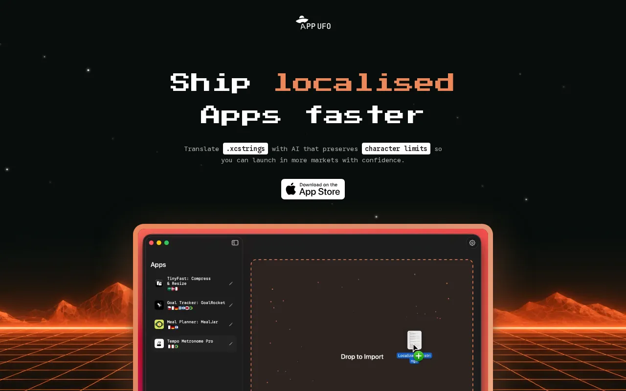 AppUFO — preview screenshot