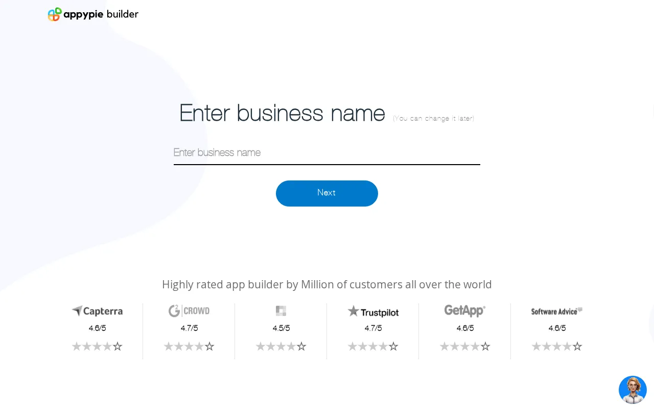 Appy Pie — preview screenshot