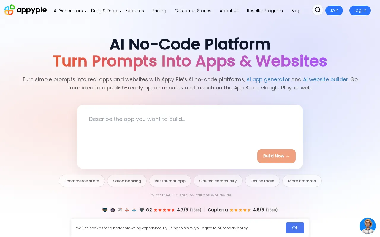 Appy Pie — preview screenshot