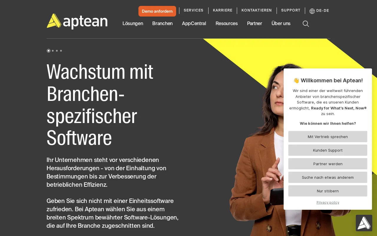 Aptean.com — preview screenshot