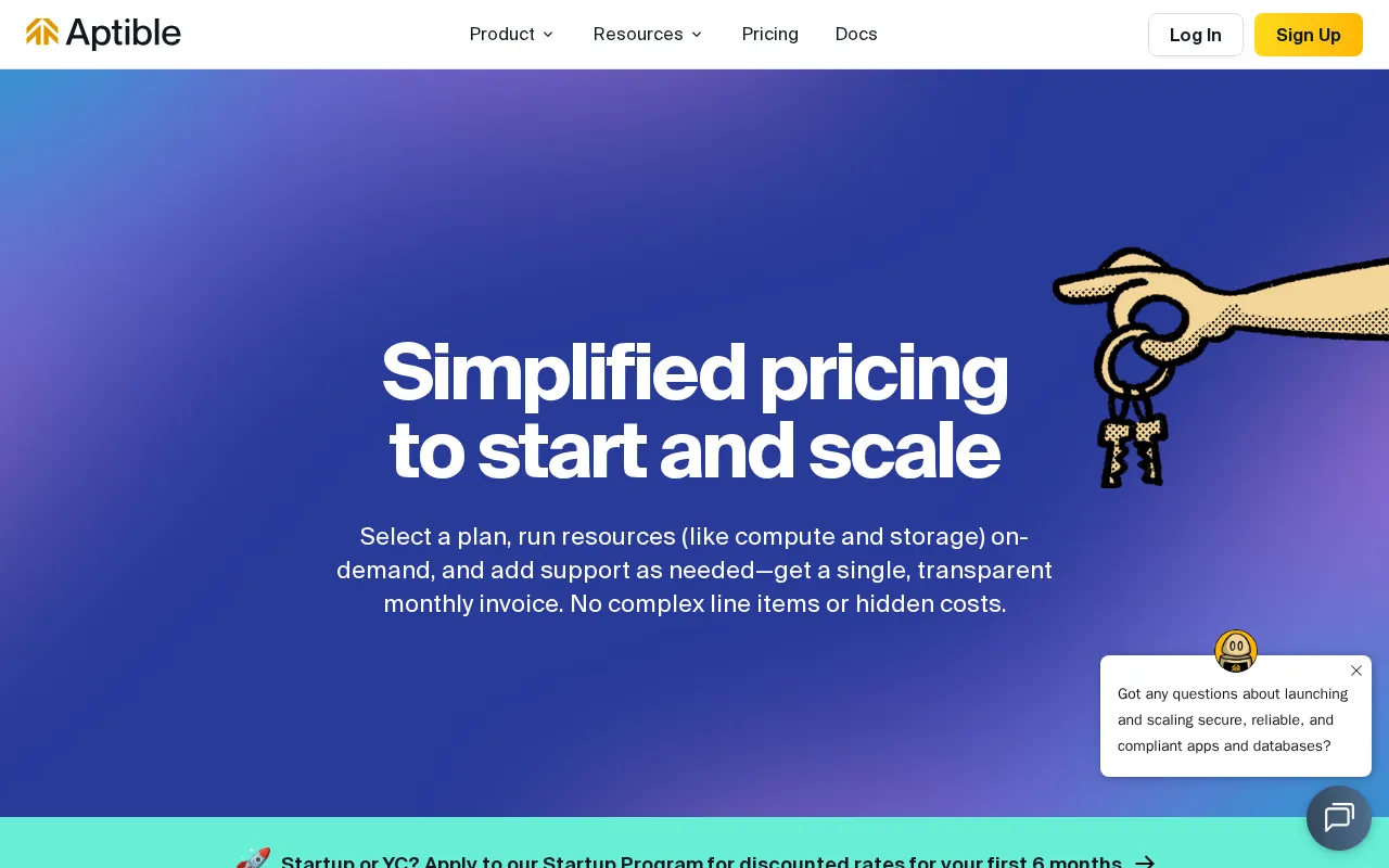 Aptible — pricing page