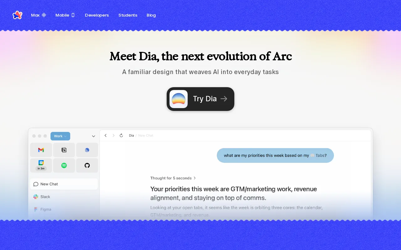 Arc — preview screenshot