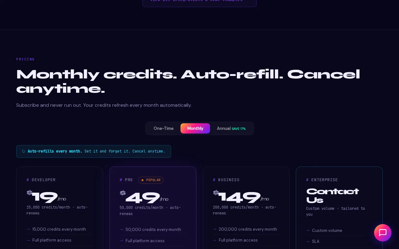 Arch Tools — pricing page
