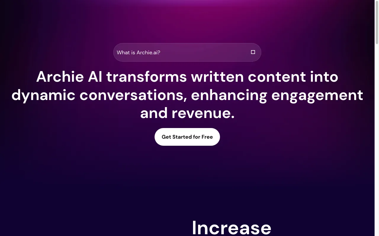 Archie AI — preview screenshot