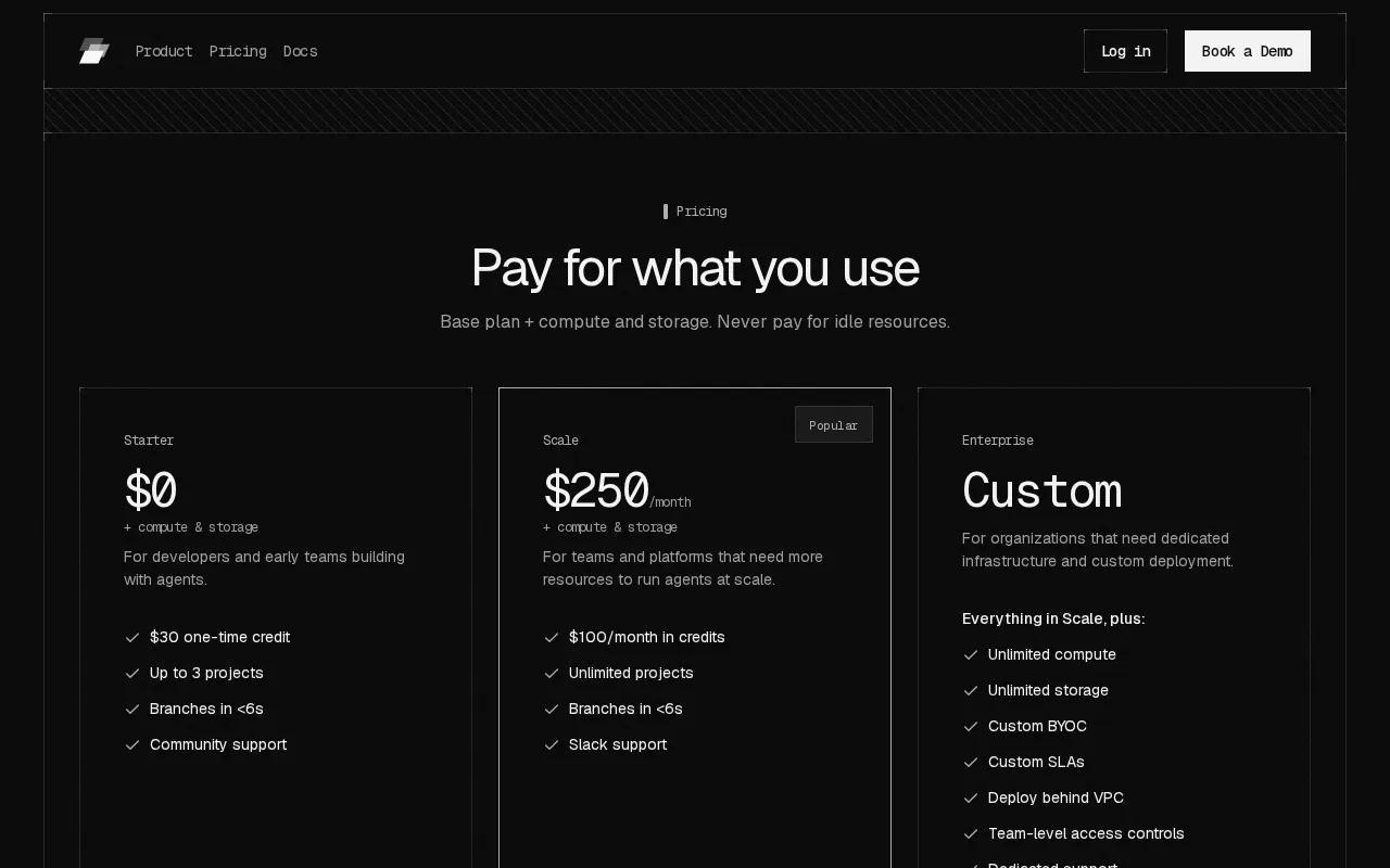 Ardent — pricing page