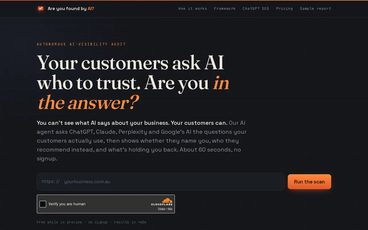Are you found by AI? — preview screenshot