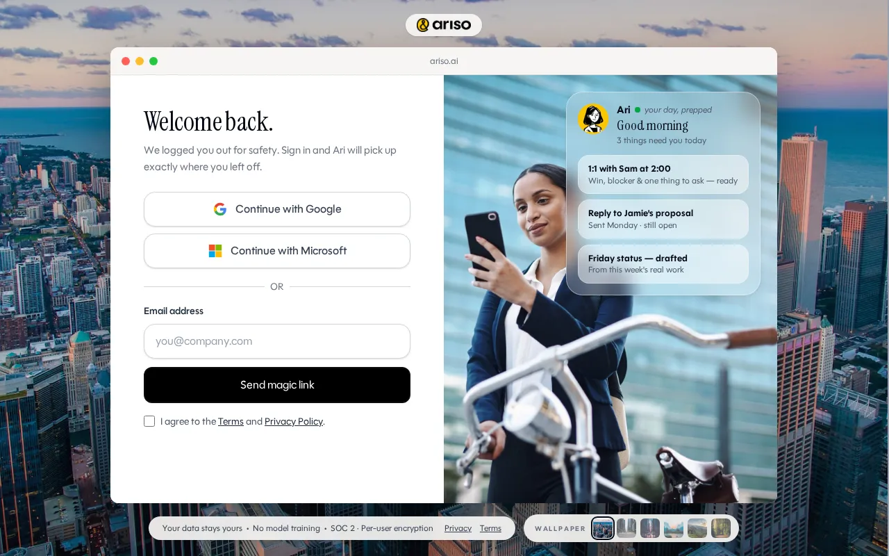 Ari by Ariso — preview screenshot
