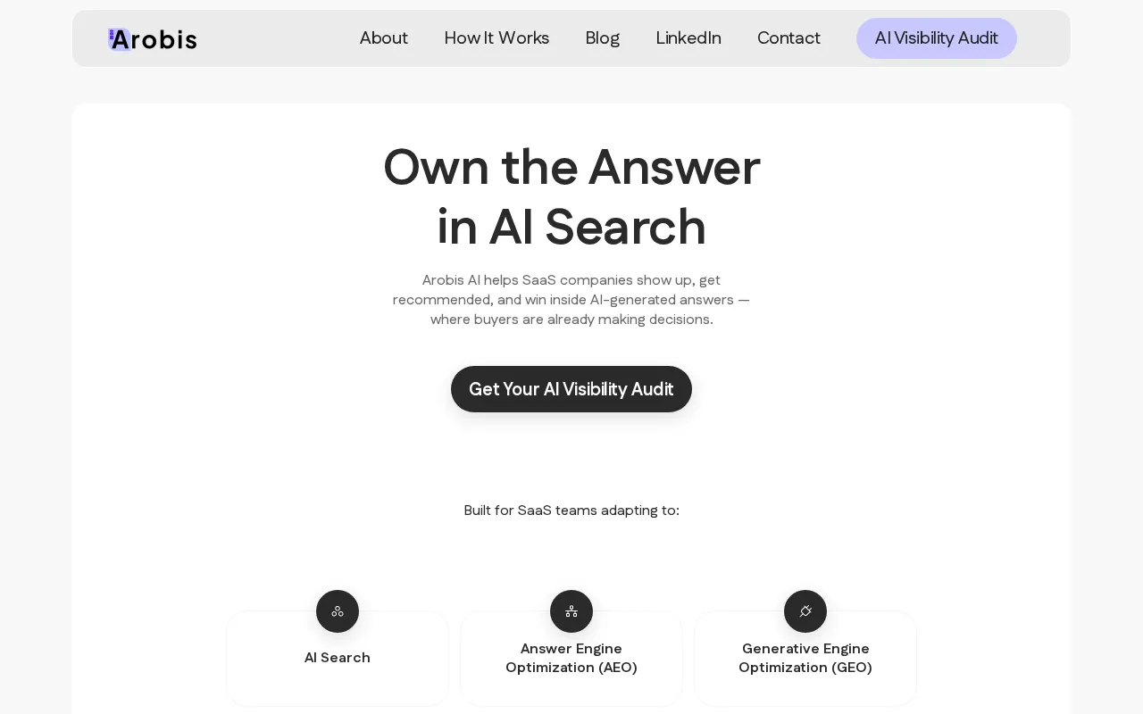 Arobis AI — preview screenshot