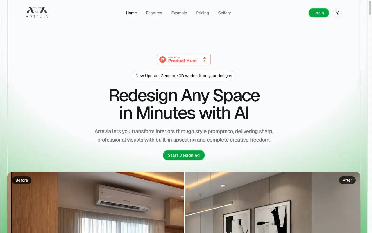 Artevia — preview screenshot