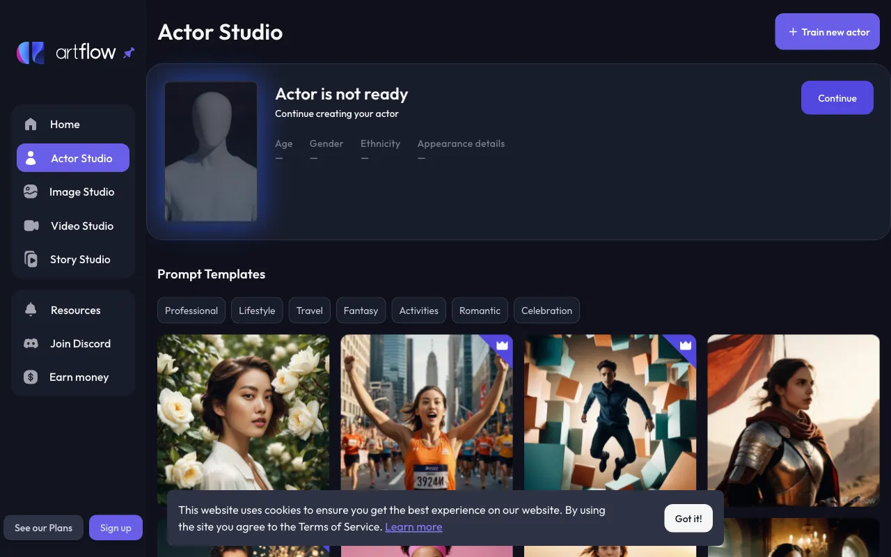 Artflow ai — preview screenshot