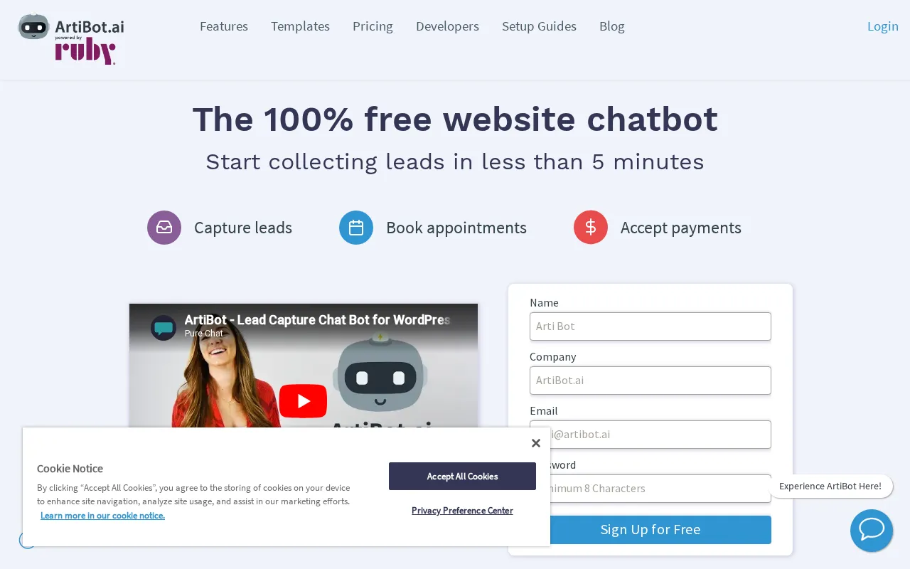 ArtiBot AI — preview screenshot