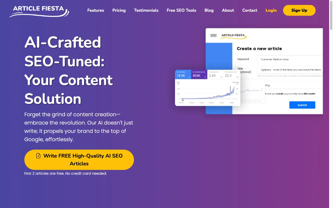Article Fiesta — preview screenshot