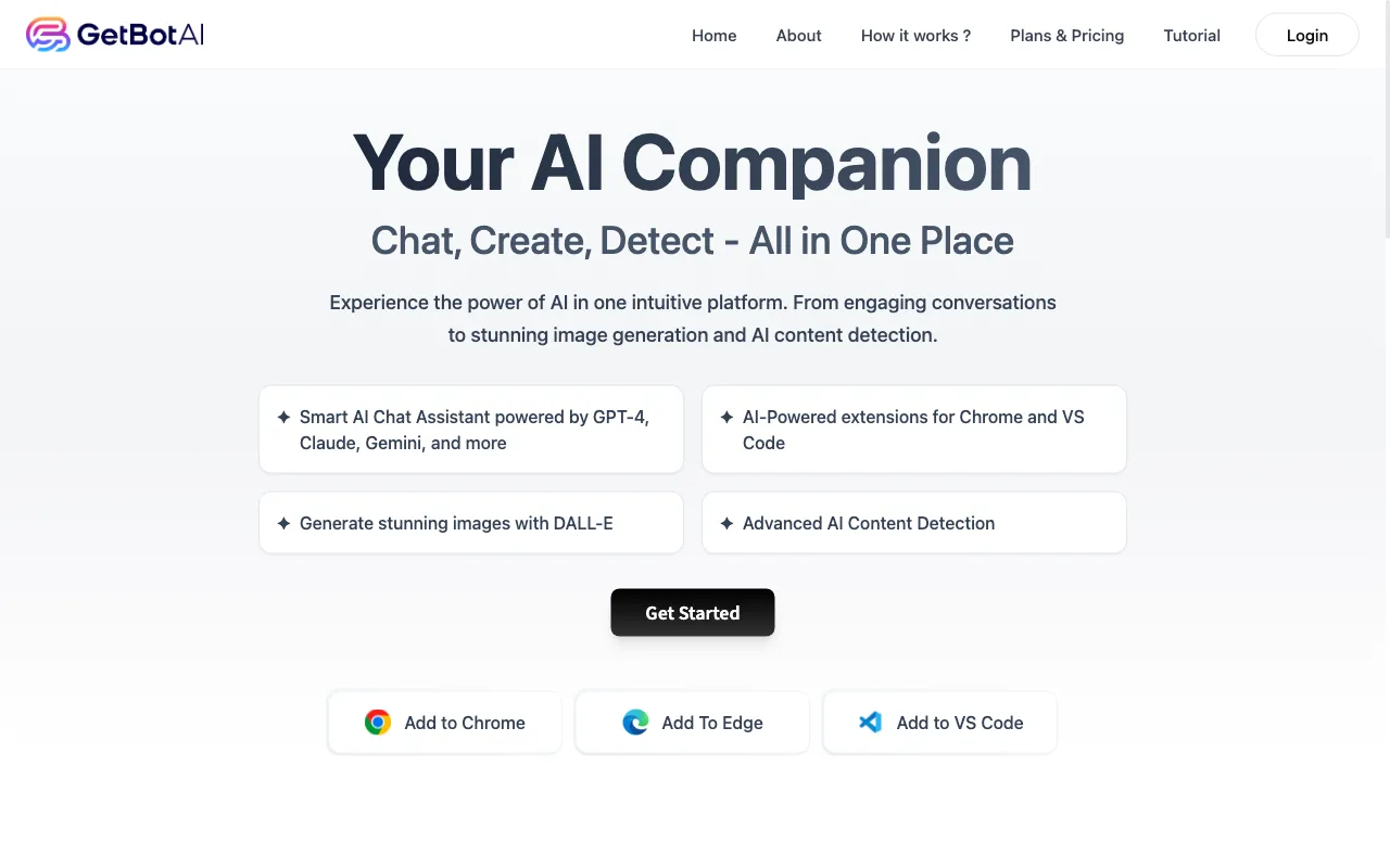 GetBot — preview screenshot