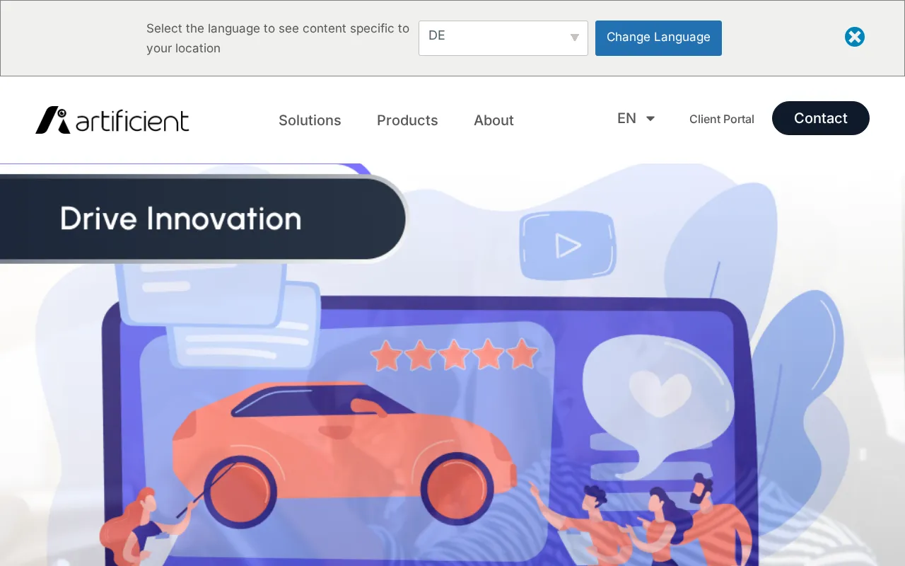 Artificient Mobility Intelligence — pricing page