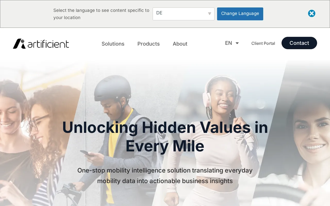 Artificient Mobility Intelligence — preview screenshot