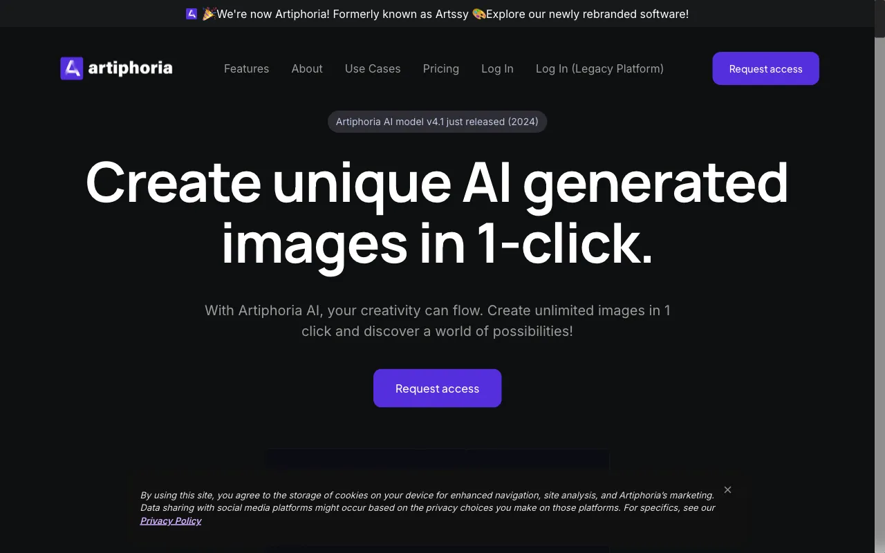 artiphoria AI — preview screenshot