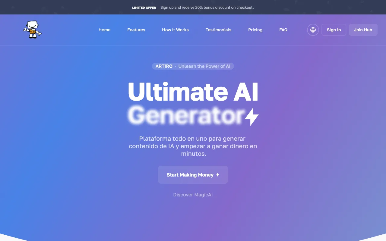 ARTIRO — preview screenshot