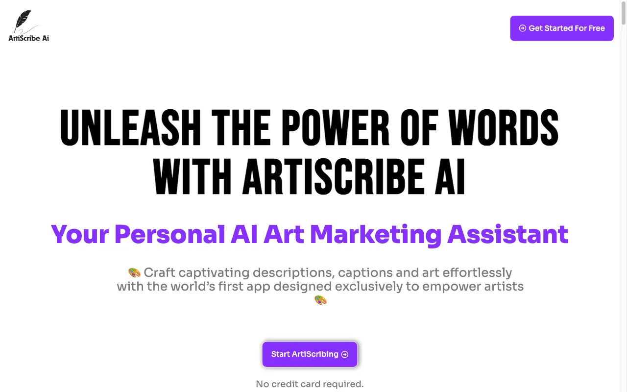 ArtiScribe AI — preview screenshot