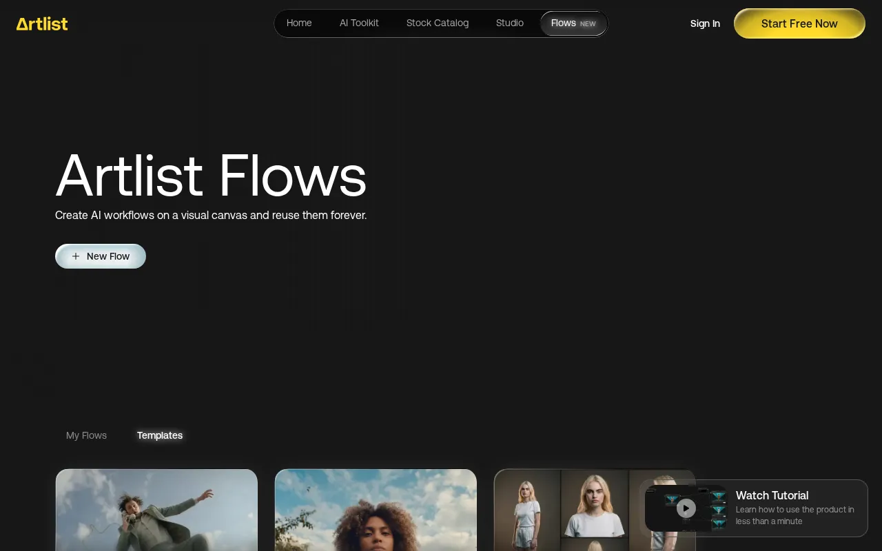 Artlist Flows — preview screenshot