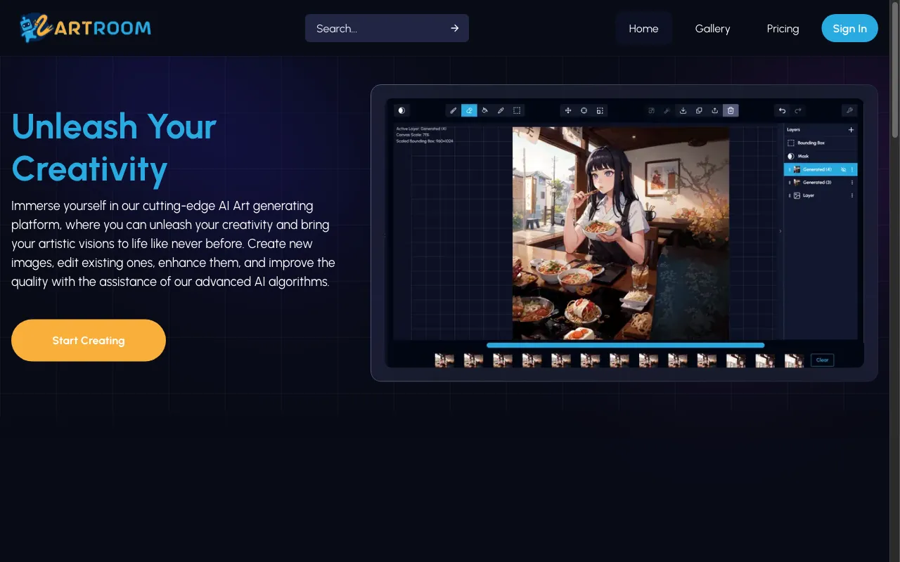 ArtroomAI — preview screenshot