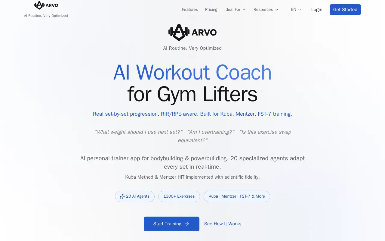 Arvo — preview screenshot