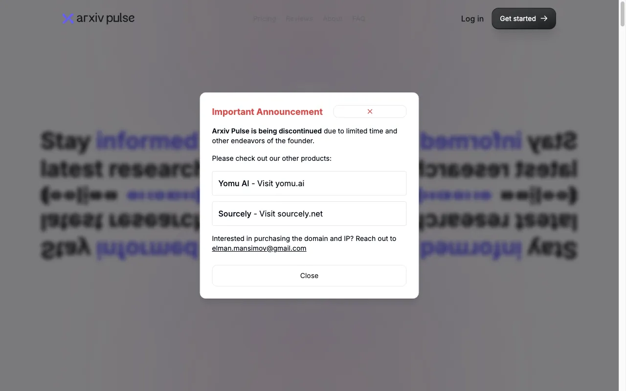 ArXiv Pulse — preview screenshot