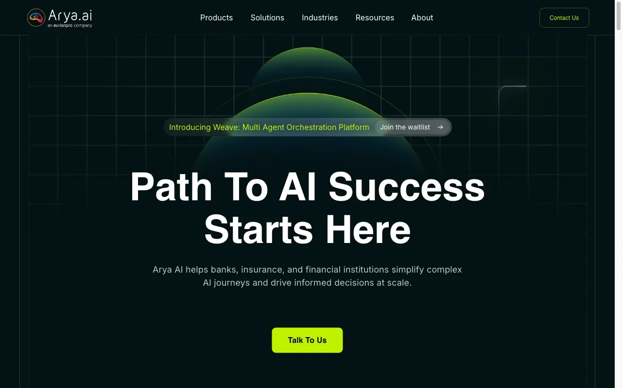 Arya.ai — preview screenshot