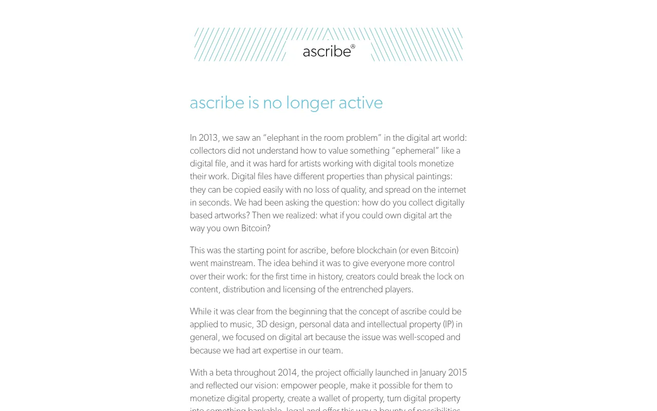 Ascribe — preview screenshot