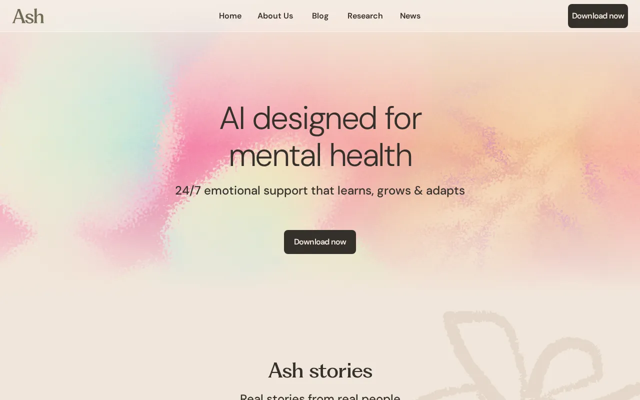 Ash AI Counselor — preview screenshot