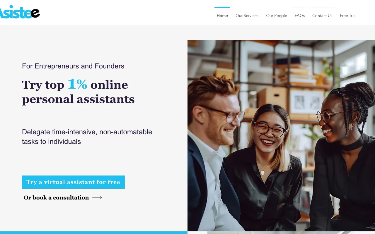 Asistee — preview screenshot