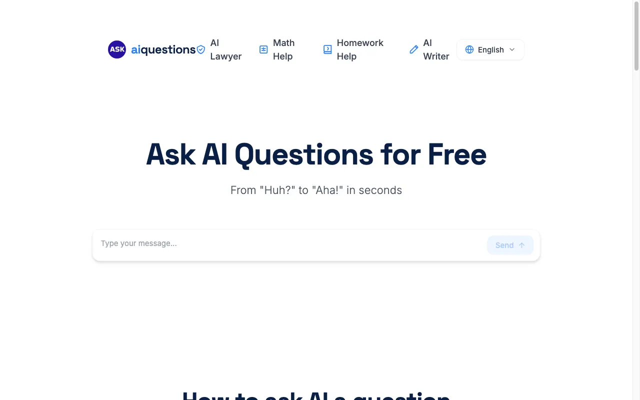 Ask AI Questions Online — preview screenshot