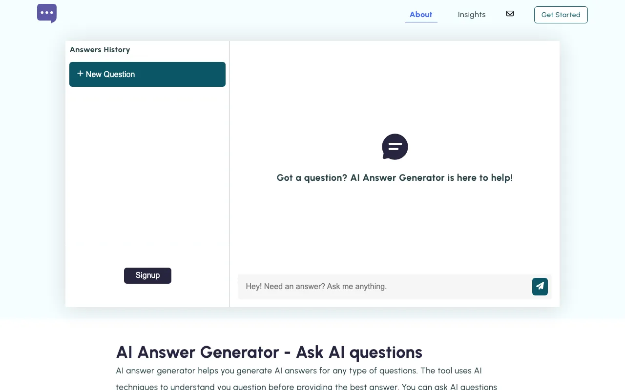AI Answer Generator — preview screenshot
