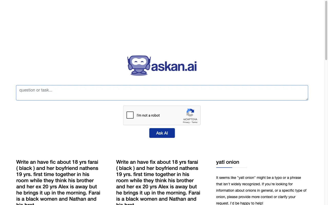 Ask an AI — preview screenshot
