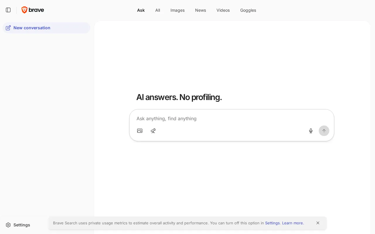 Ask Brave — preview screenshot