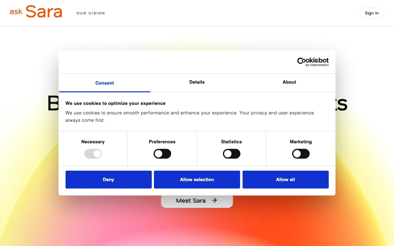 askSara.ai — preview screenshot