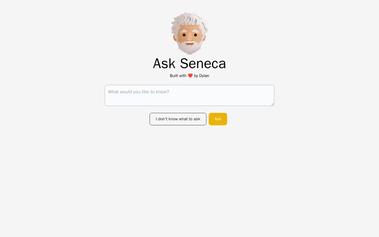 Ask Seneca — preview screenshot