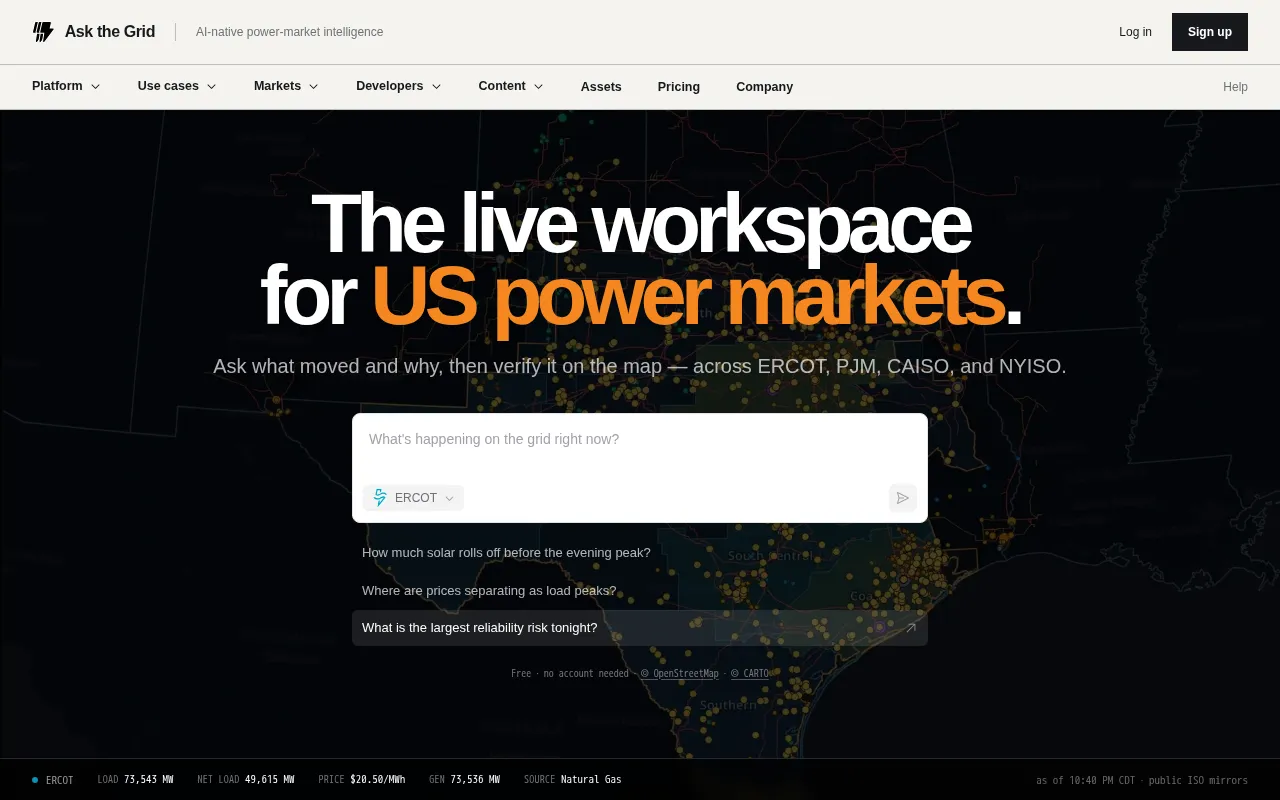 Ask the Grid — preview screenshot