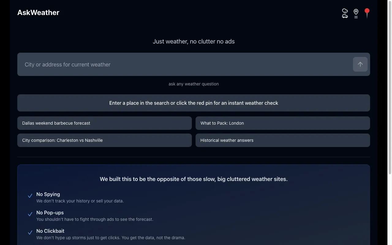 AskWeather.ai — preview screenshot