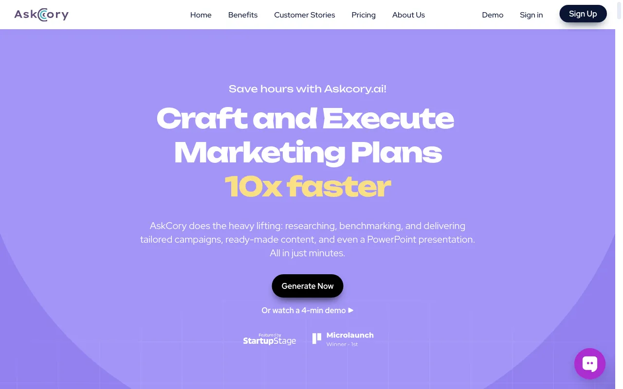 AskCory.ai — preview screenshot