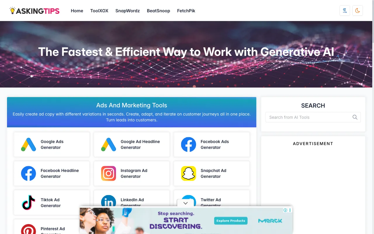 AskingTips — preview screenshot