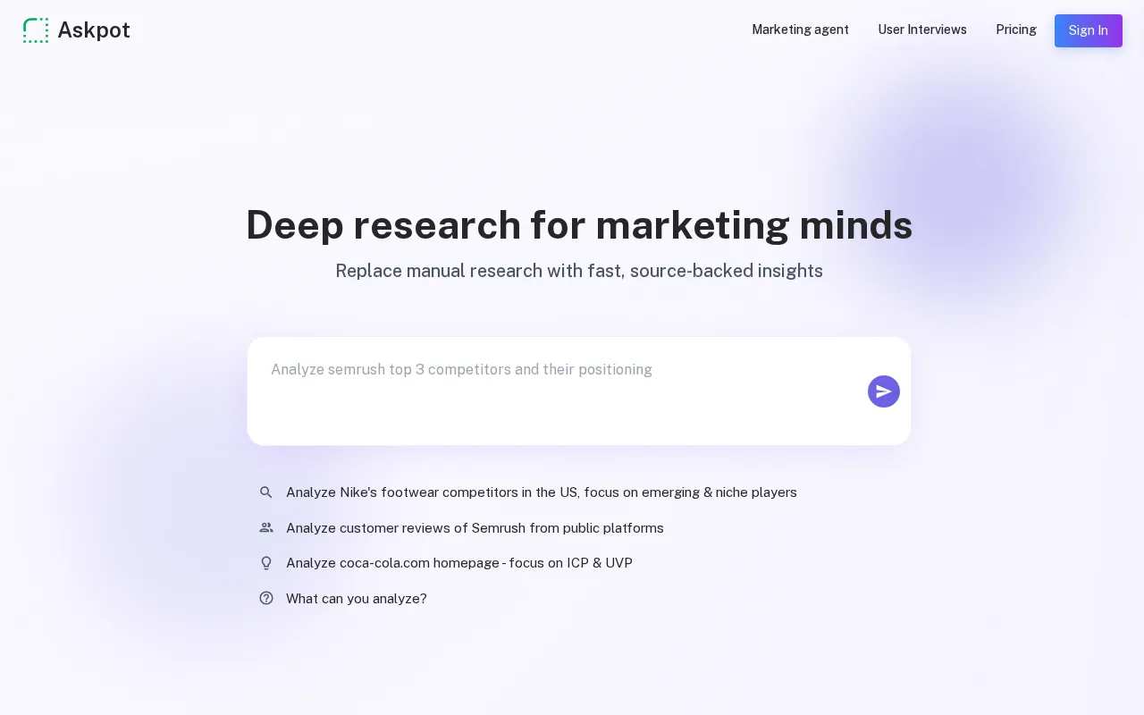 Askpot — preview screenshot