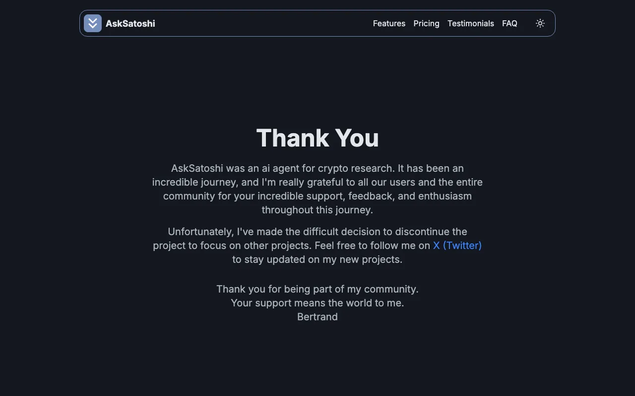 AskSatoshi — preview screenshot