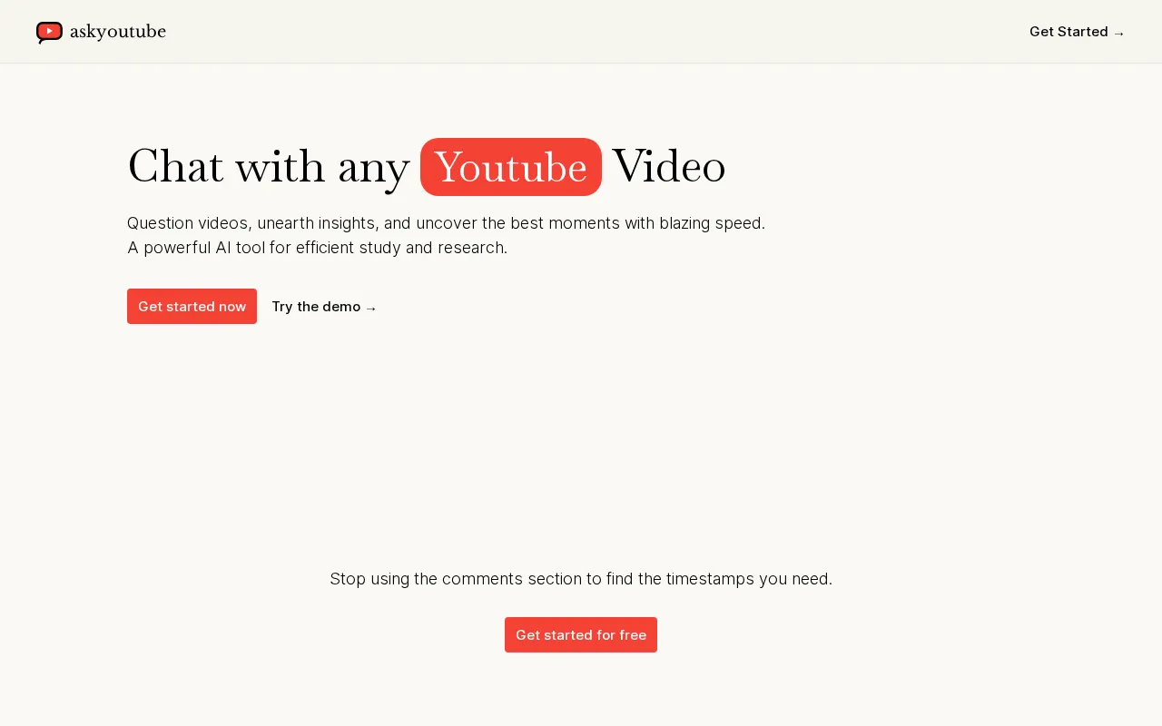 askyoutube — preview screenshot