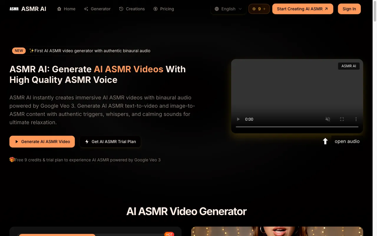 ASMR AI — preview screenshot