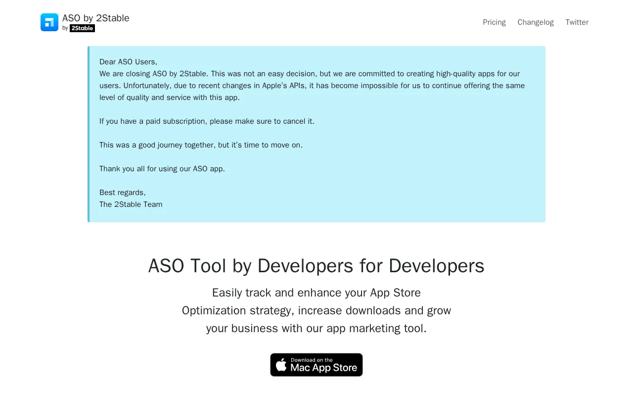 ASO by 2Stable 3.0.0 — preview screenshot