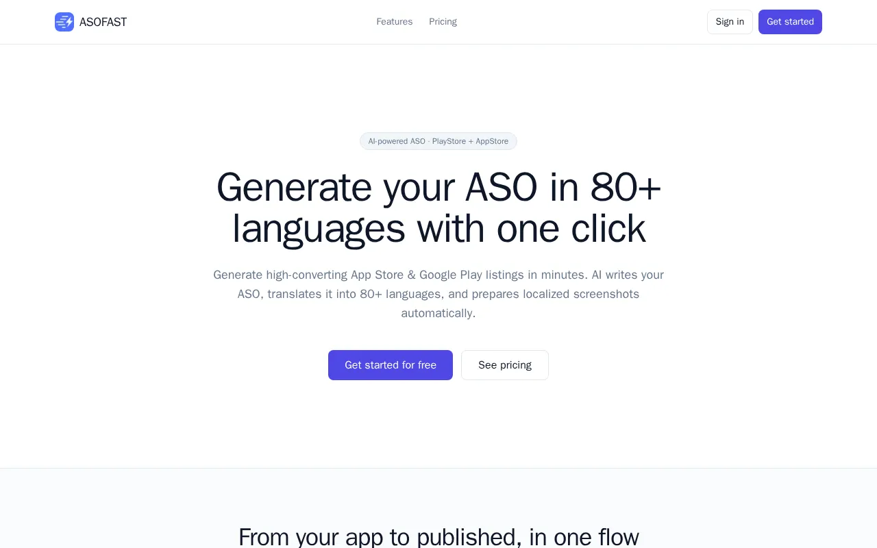 ASOFAST — preview screenshot